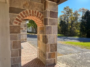 Handcrafted brick accent